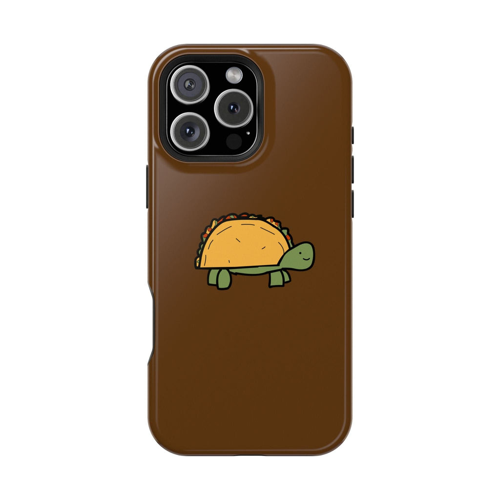 Printify Phone Case iPhone 16 Pro Max / Glossy Taco Turtle Phone Case — Magnetic Impact-Resistant Protective Cover