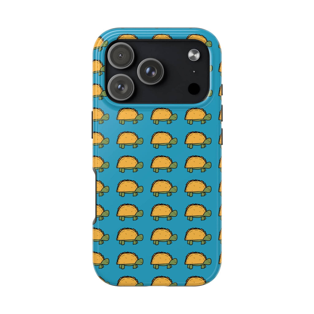 Printify Phone Case iPhone 17 Pro Cute Taco Pattern Tough Phone Case — Protective iPhone Case with Repeating Taco Design