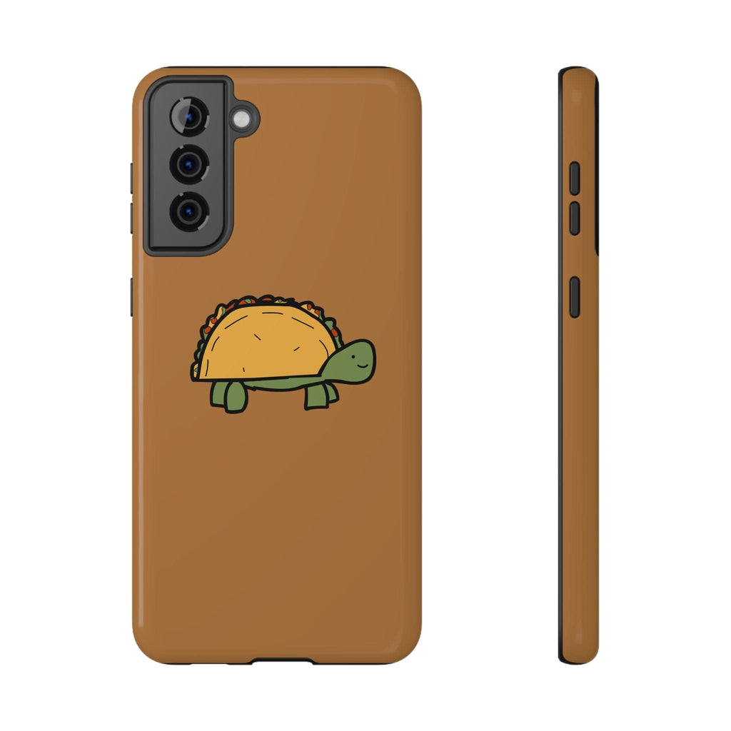 Printify Phone Case Samsung Galaxy S21 Plus / Glossy / Without gift packaging Cute Taco Turtle Phone Case — Impact-Resistant Protective iPhone Cover