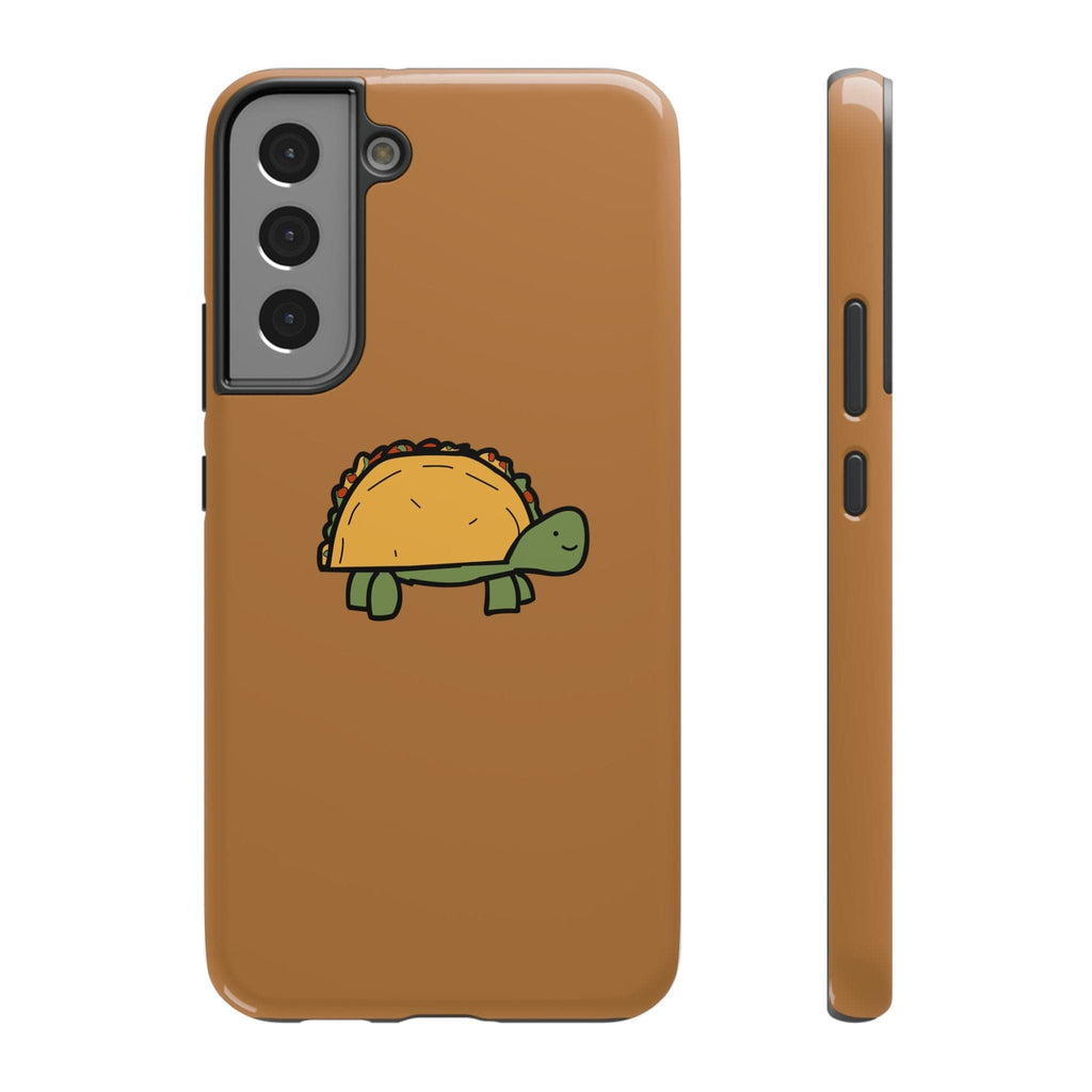 Printify Phone Case Samsung Galaxy S22 Plus / Glossy / Without gift packaging Cute Taco Turtle Phone Case — Impact-Resistant Protective iPhone Cover