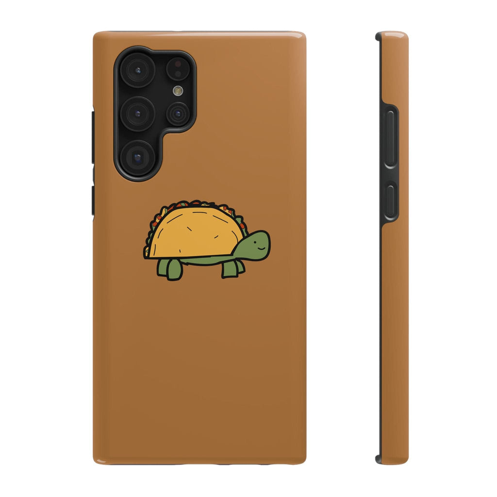 Printify Phone Case Samsung Galaxy S22 Ultra / Glossy / Without gift packaging Cute Taco Turtle Phone Case — Impact-Resistant Protective iPhone Cover