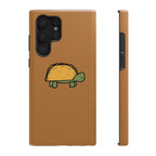 Printify Phone Case Samsung Galaxy S22 Ultra / Glossy / Without gift packaging Cute Taco Turtle Phone Case — Impact-Resistant Protective iPhone Cover