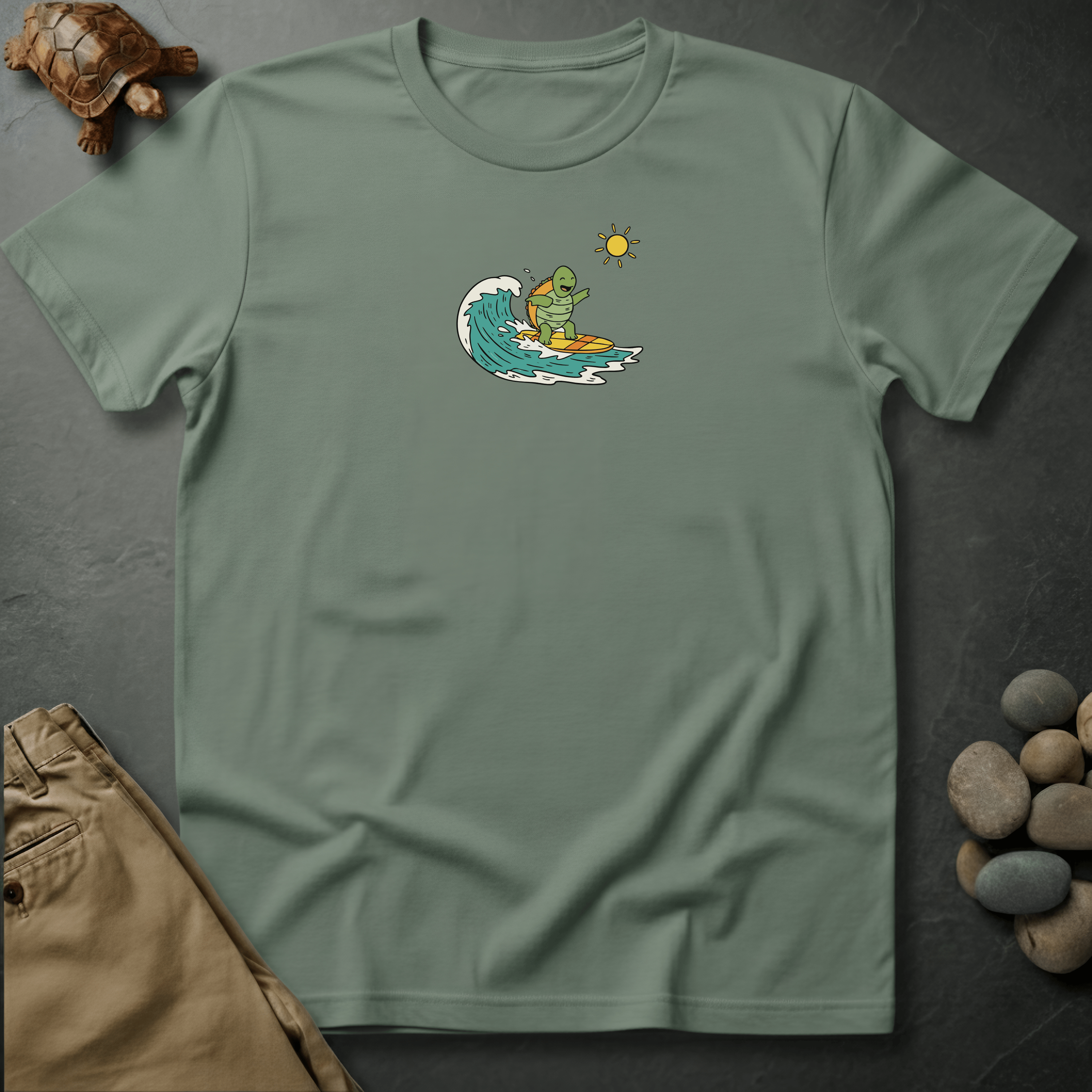Printify T-Shirt Bay / S Rise with the waves graphic
