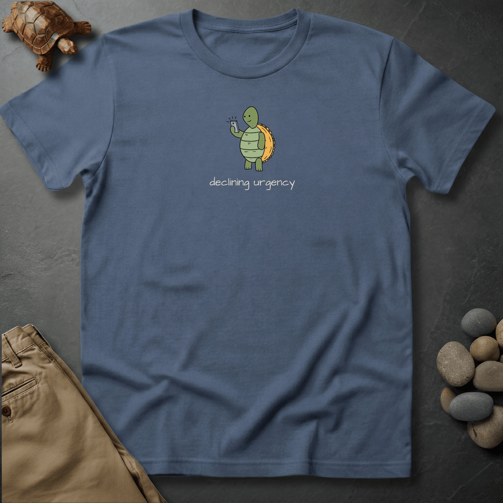 Printify T-Shirt Blue Jean / S Declining urgency