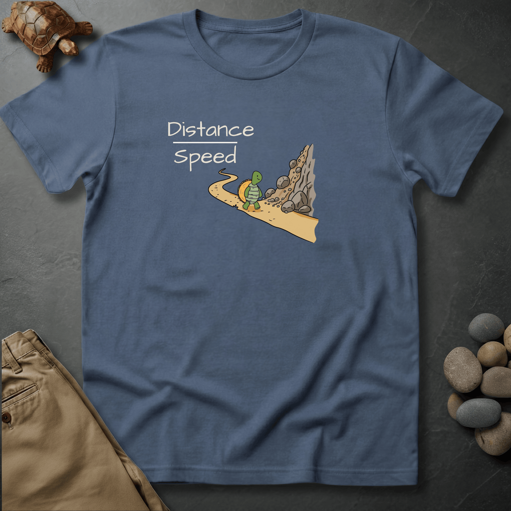Printify T-Shirt Blue Jean / S Distance Over Speed