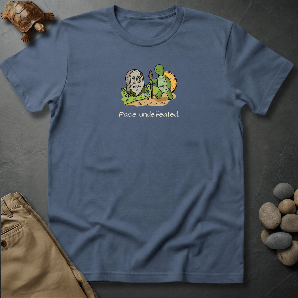 Printify T-Shirt Blue Jean / S Pace Undefeated