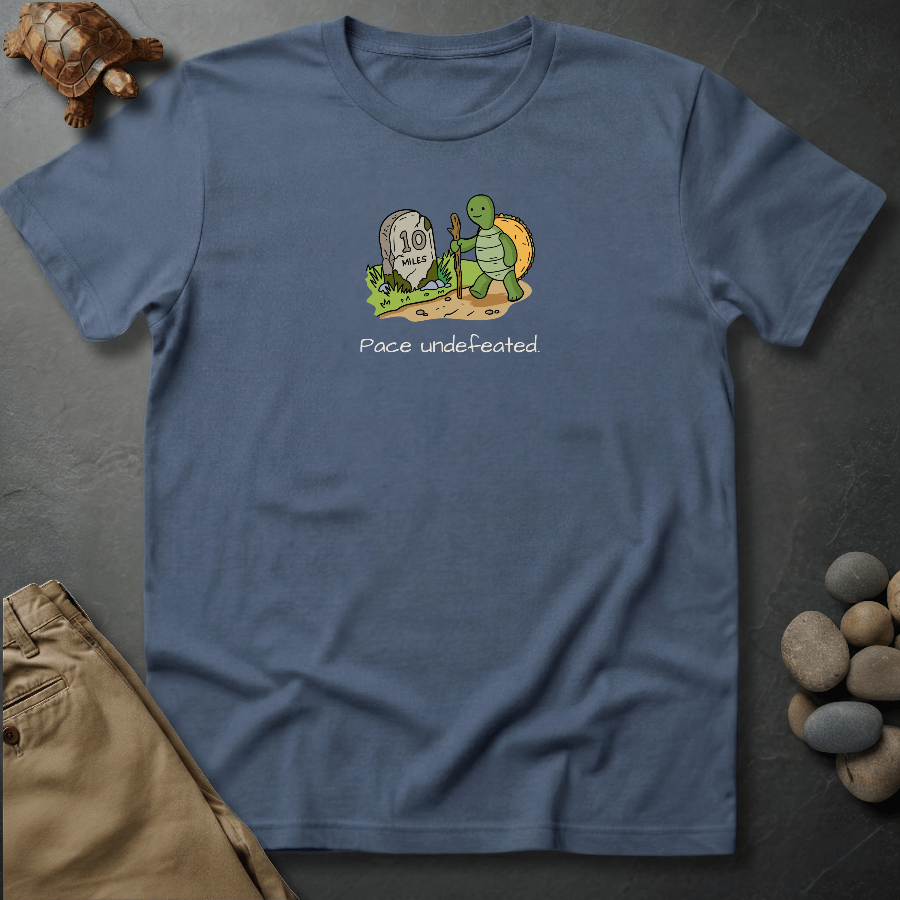 Printify T-Shirt Blue Jean / S Pace Undefeated