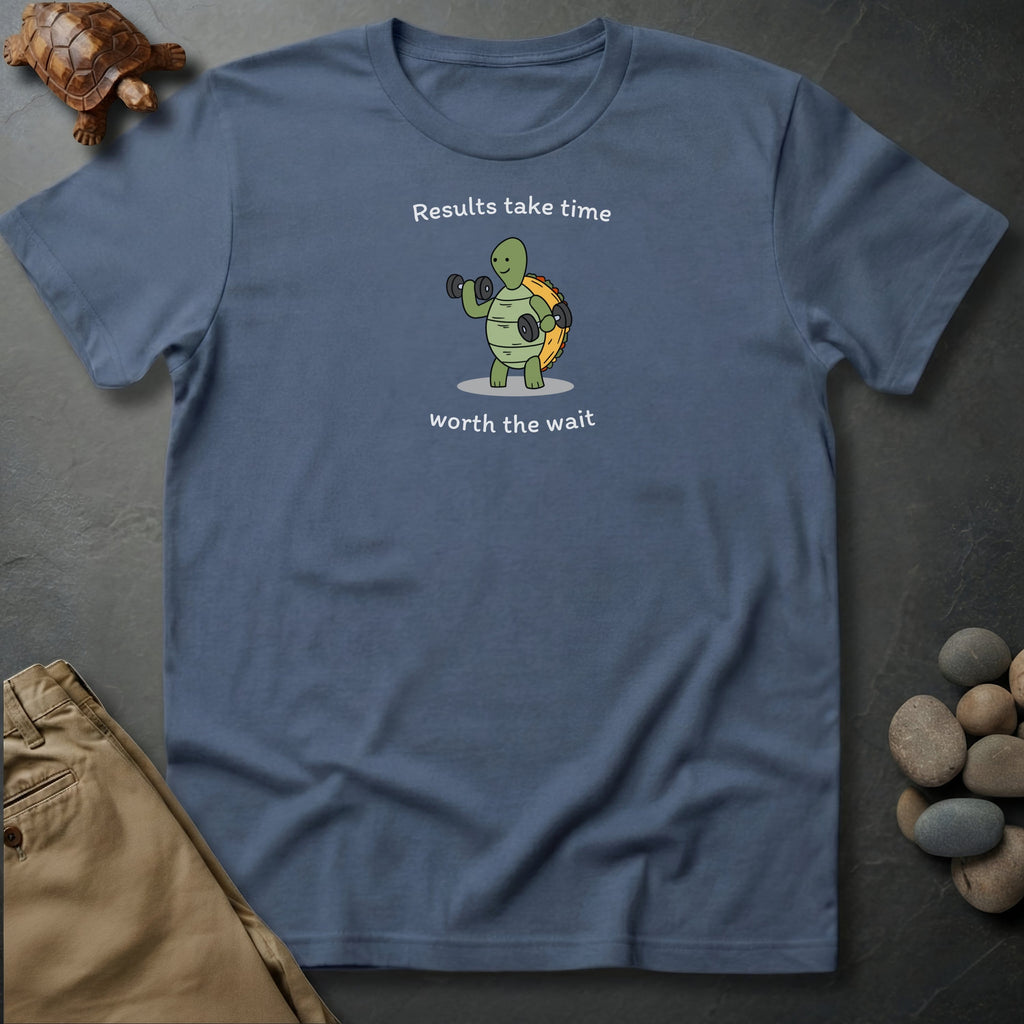 Printify T-Shirt Blue Jean / S Results take time