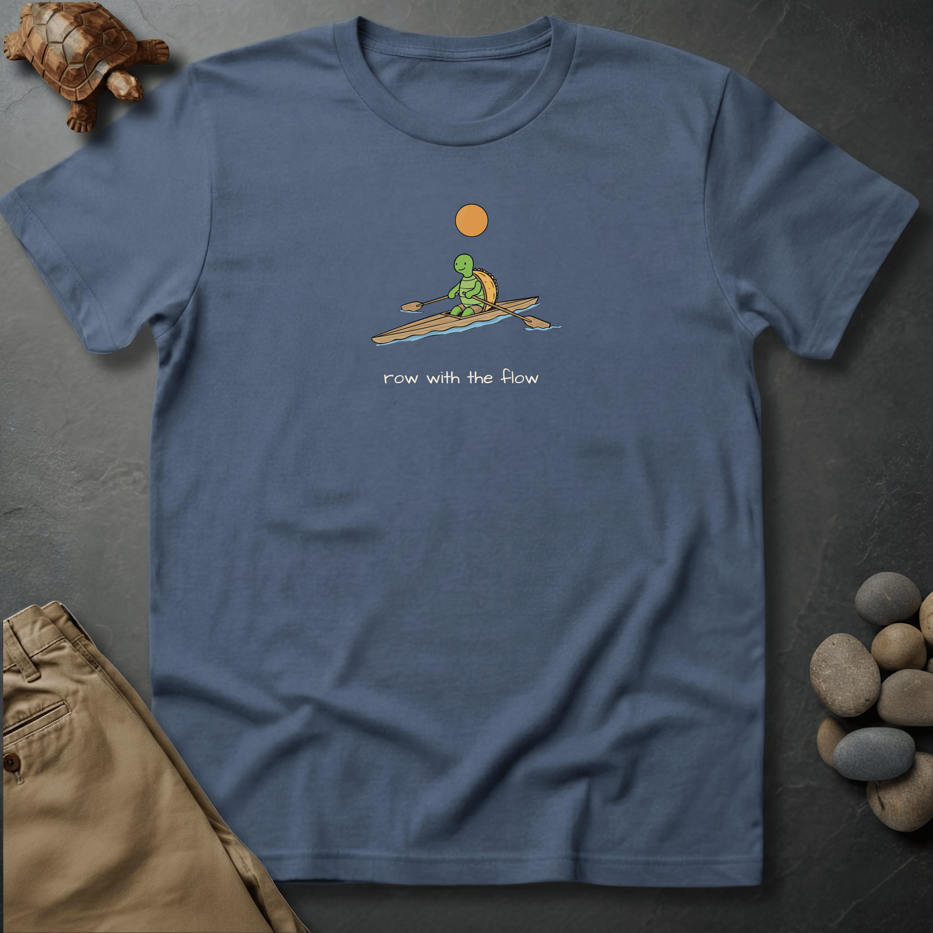 Printify T-Shirt Blue Jean / S row with the flow