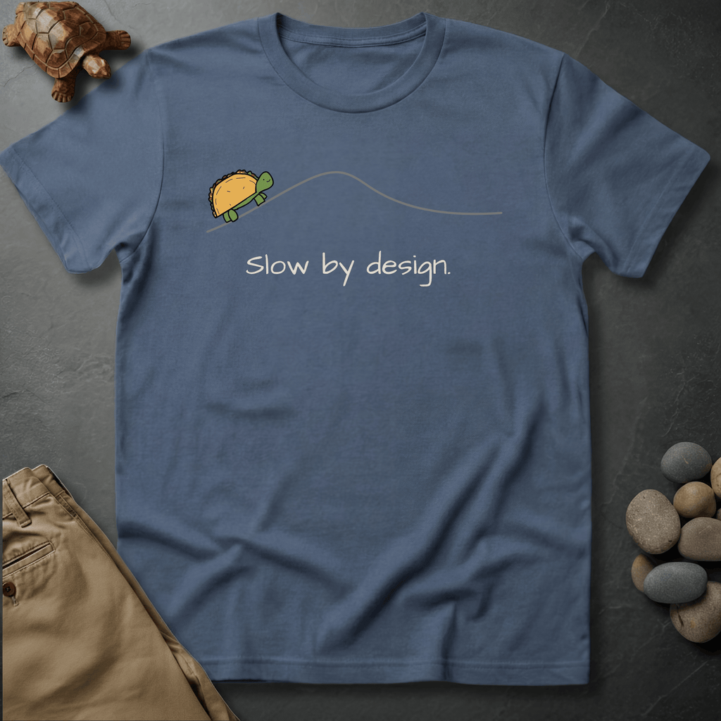 Printify T-Shirt Blue Jean / S Slow by design