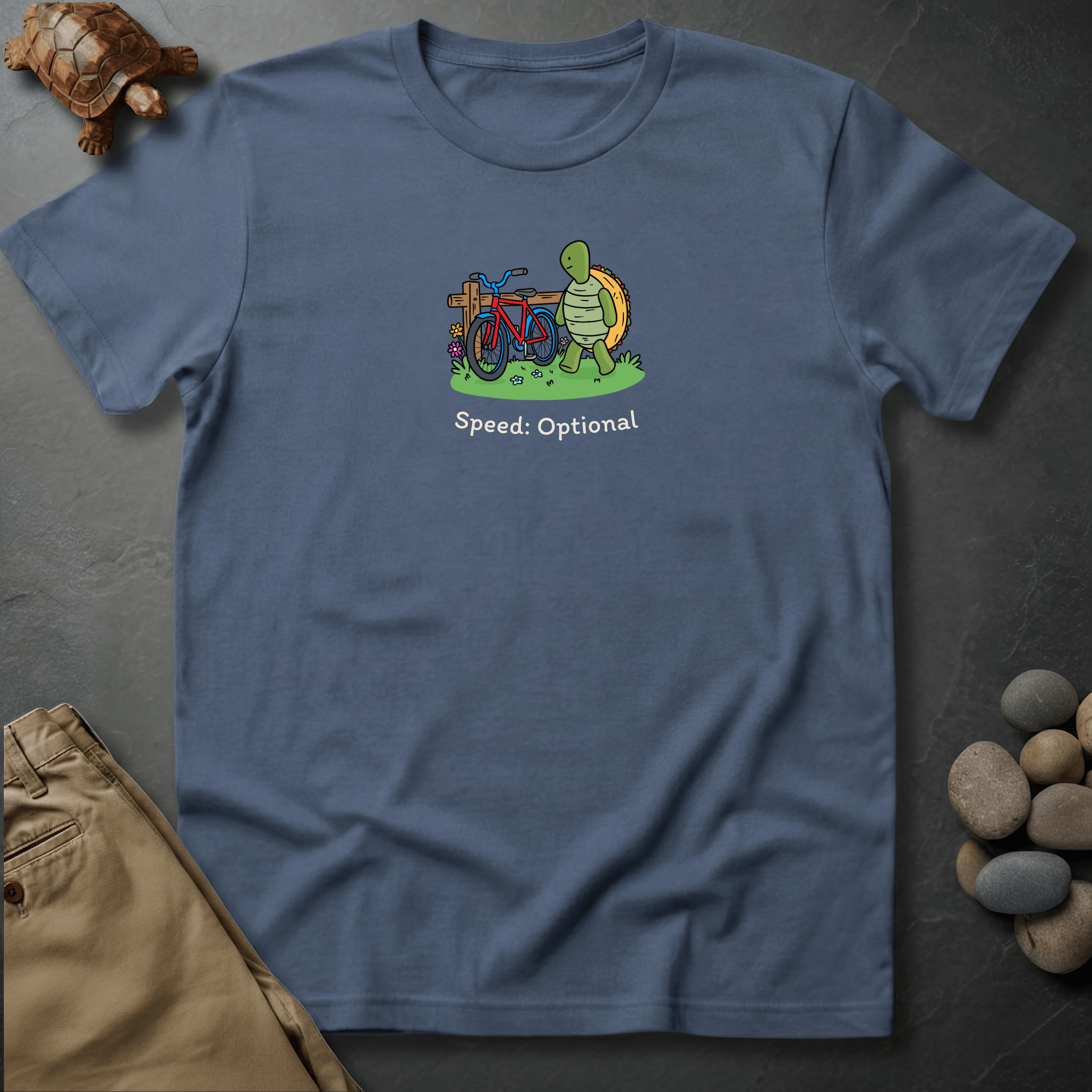 Printify T-Shirt Blue Jean / S Speed: Optional