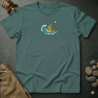 Printify T-Shirt Blue Spruce / S Rise with the waves graphic