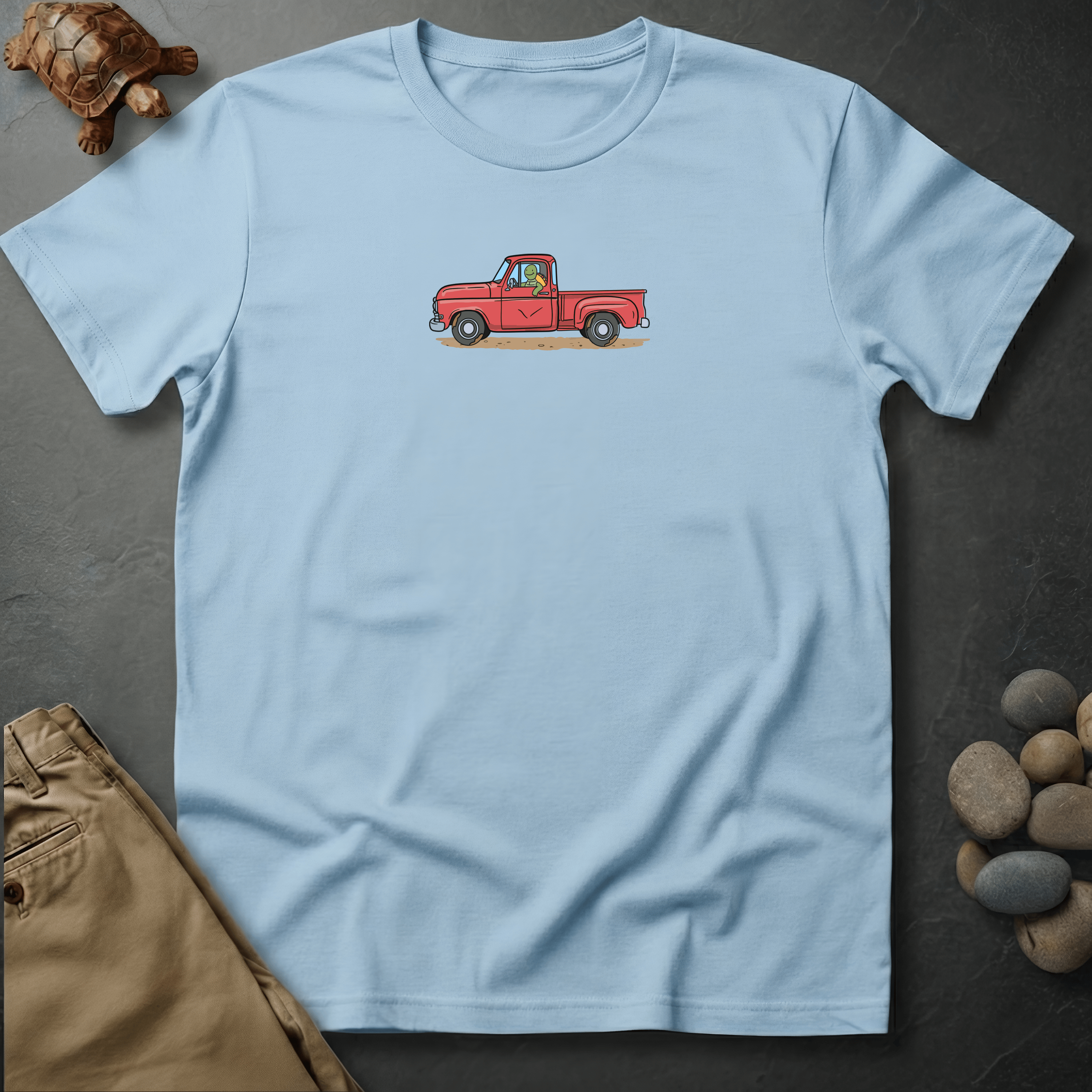 Printify T-Shirt Chambray / S Keep on Truckin' Graphic