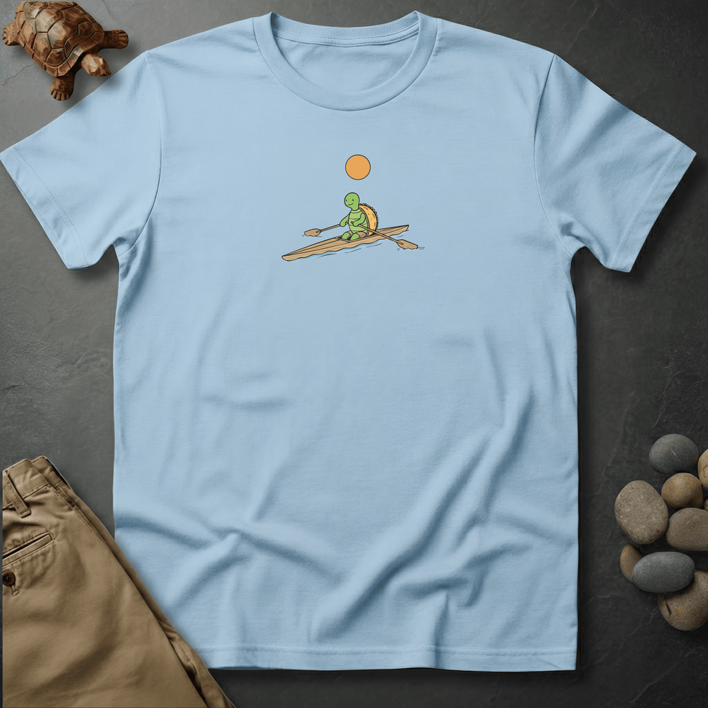 Printify T-Shirt Chambray / S row with the flow graphic