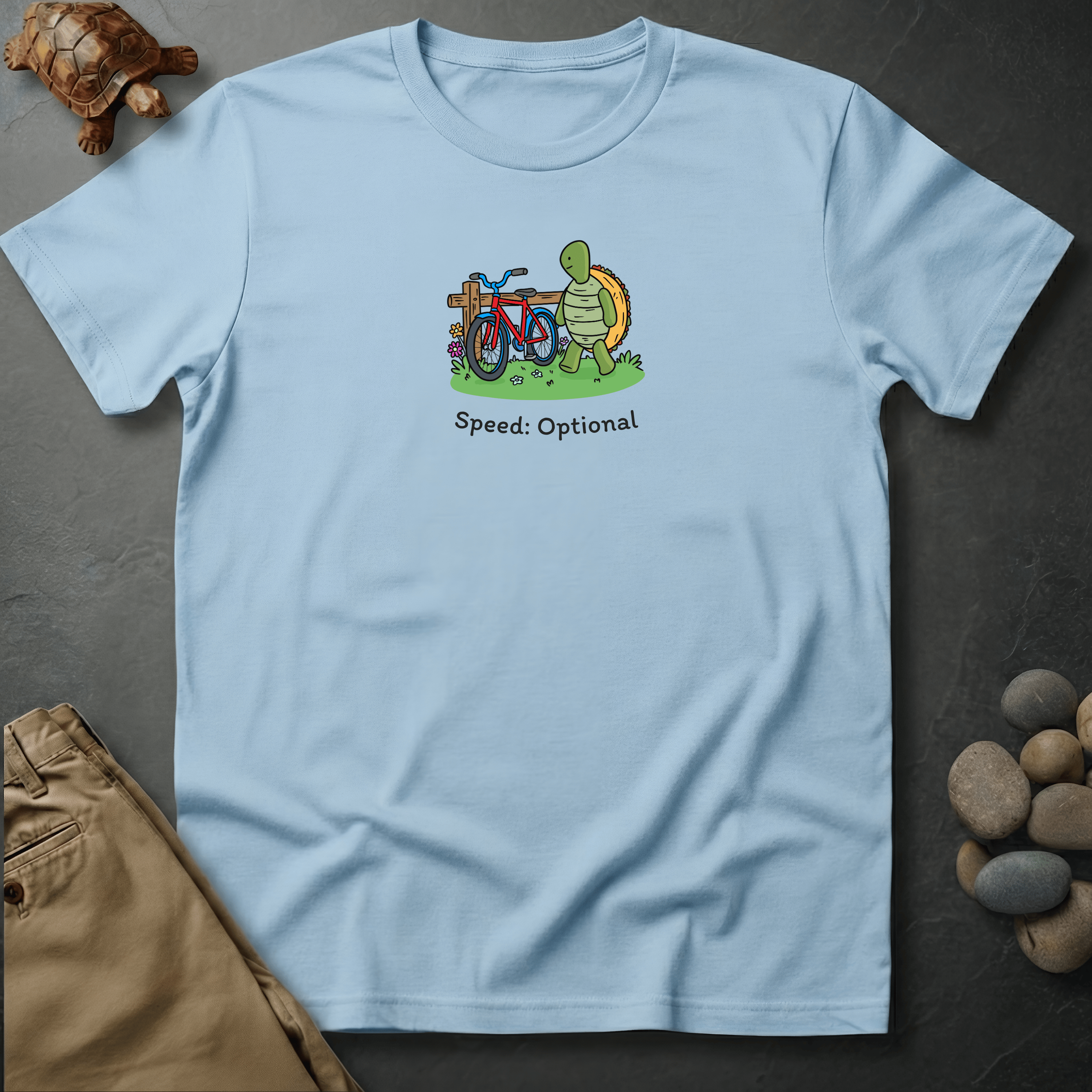 Printify T-Shirt Chambray / S Speed: Optional