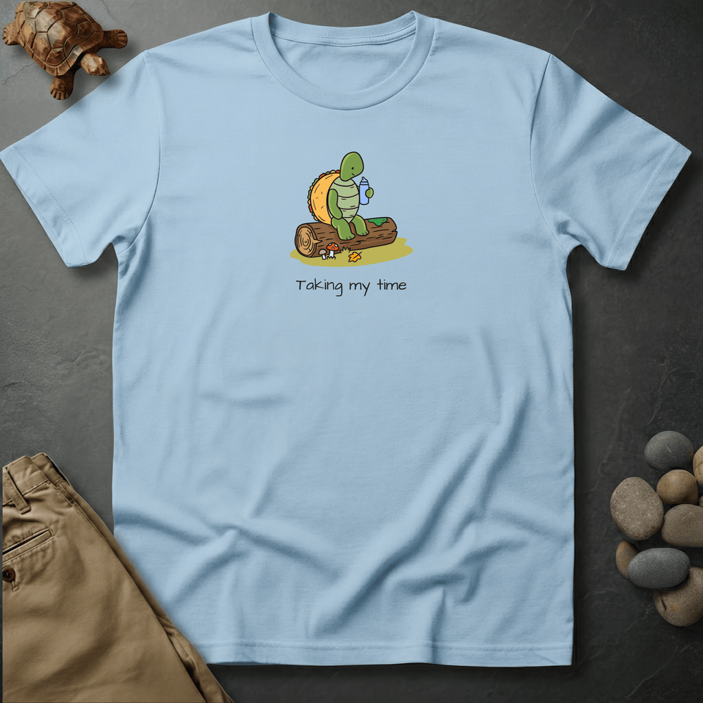 Printify T-Shirt Chambray / S Taking my time