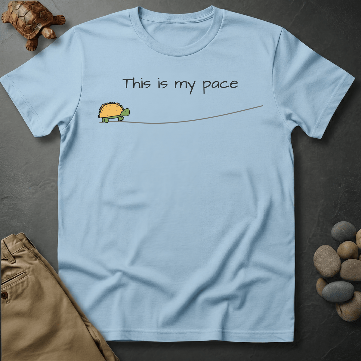 Printify T-Shirt Chambray / S This is my pace