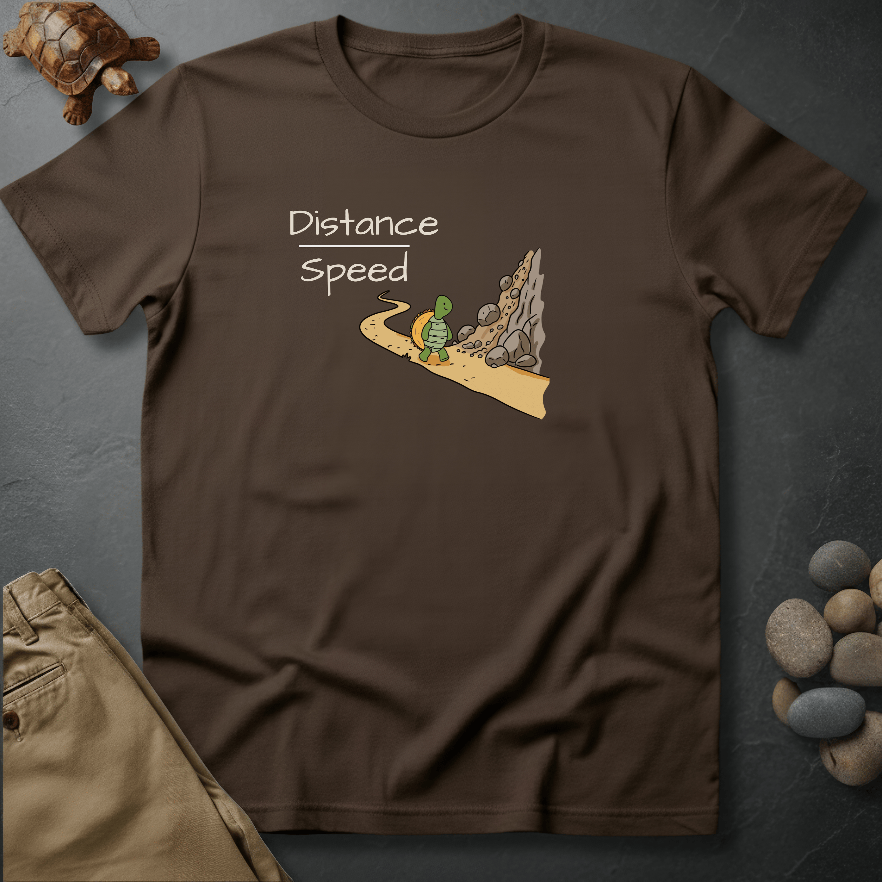 Printify T-Shirt Espresso / S Distance Over Speed