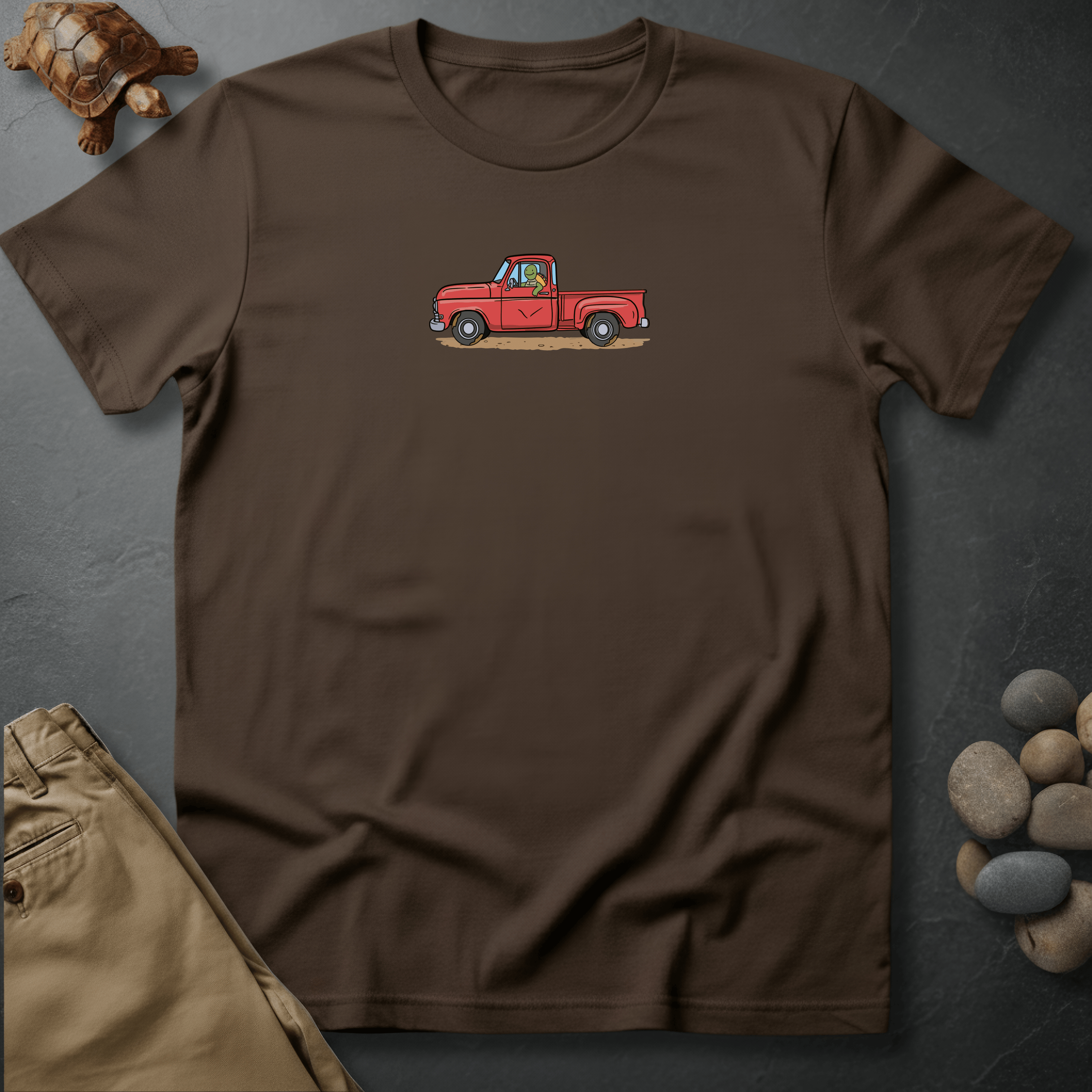 Printify T-Shirt Espresso / S Keep on Truckin' Graphic