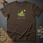 Printify T-Shirt Espresso / S Never in a rush.