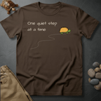 Printify T-Shirt Espresso / S One quiet step at a time