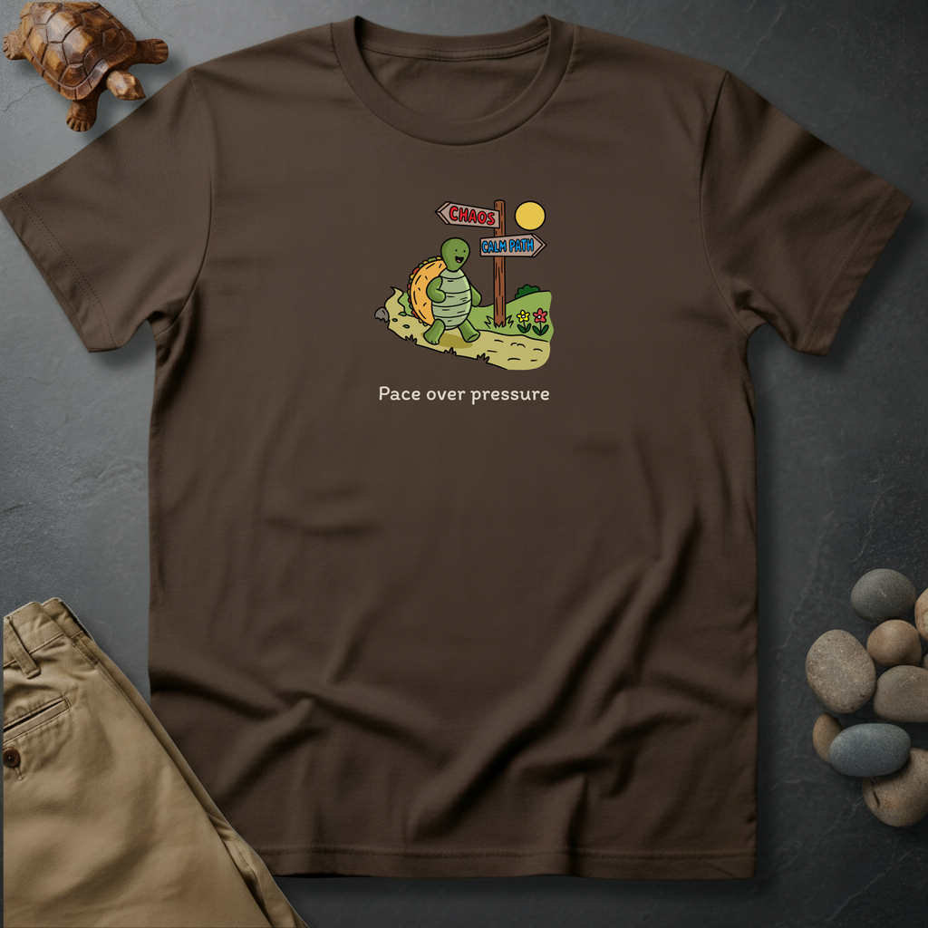 Printify T-Shirt Espresso / S Pace over pressure.