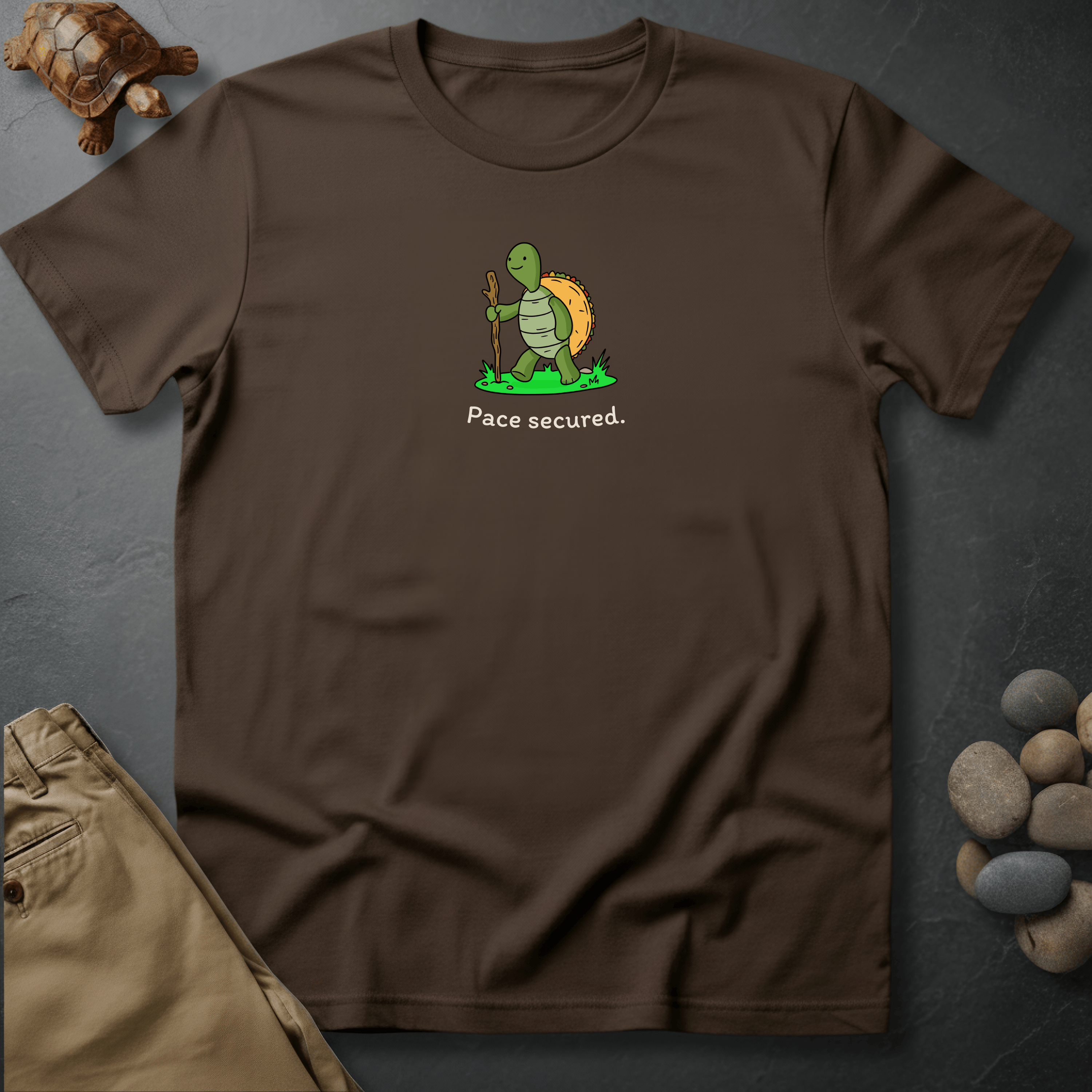 Printify T-Shirt Espresso / S Pace secured