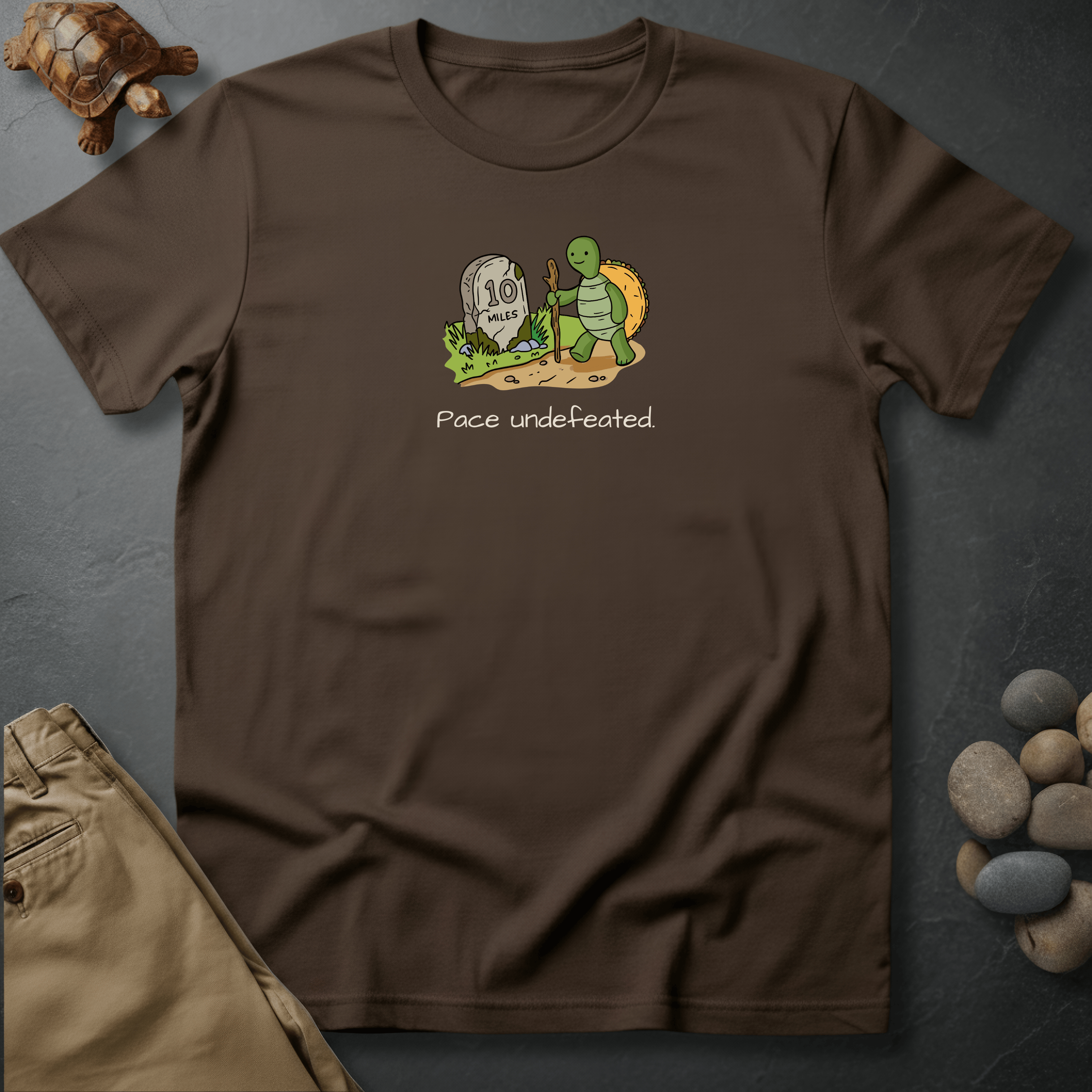 Printify T-Shirt Espresso / S Pace Undefeated
