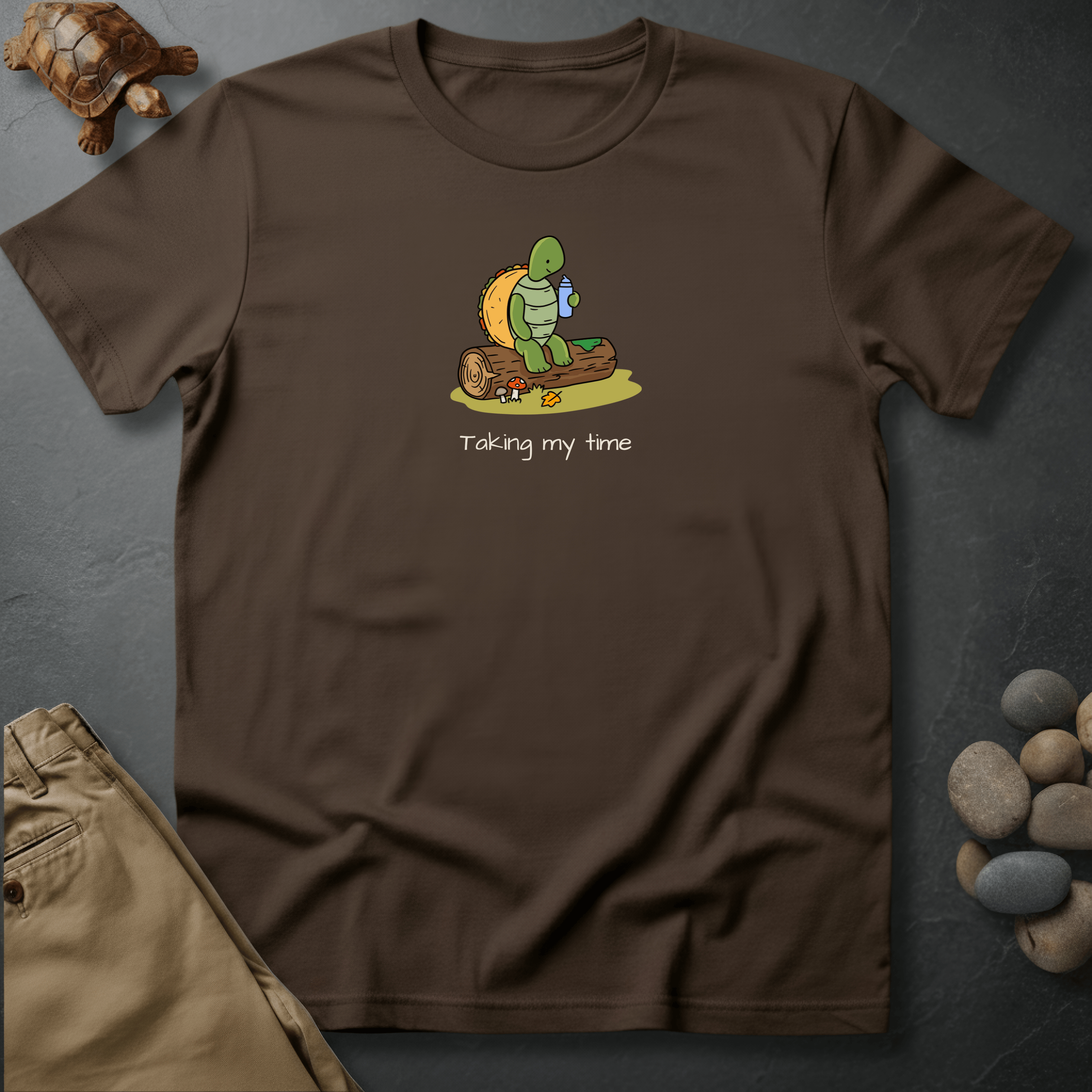 Printify T-Shirt Espresso / S Taking my time