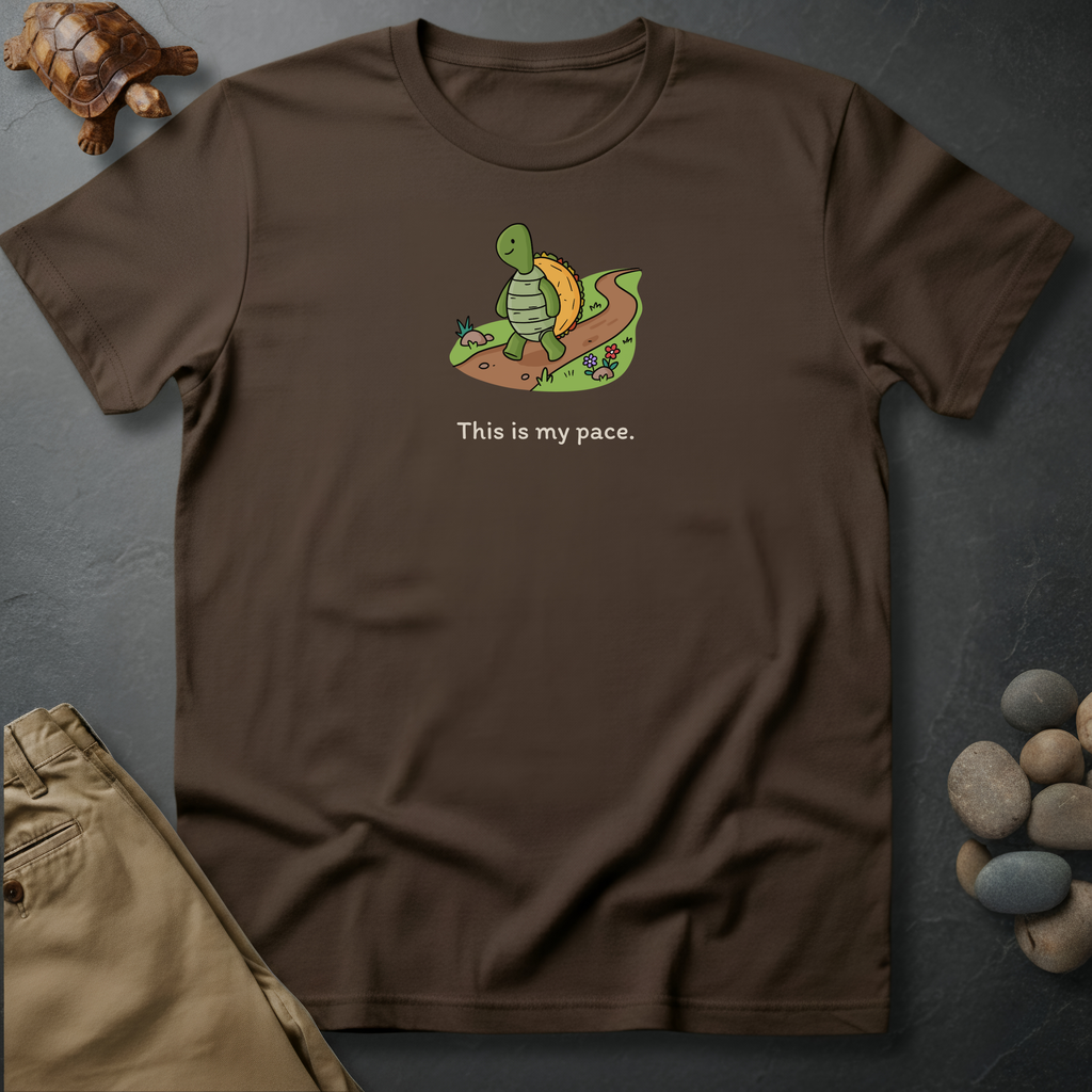 Printify T-Shirt Espresso / S This is my pace.