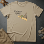 Printify T-Shirt Ivory / S Distance Over Speed