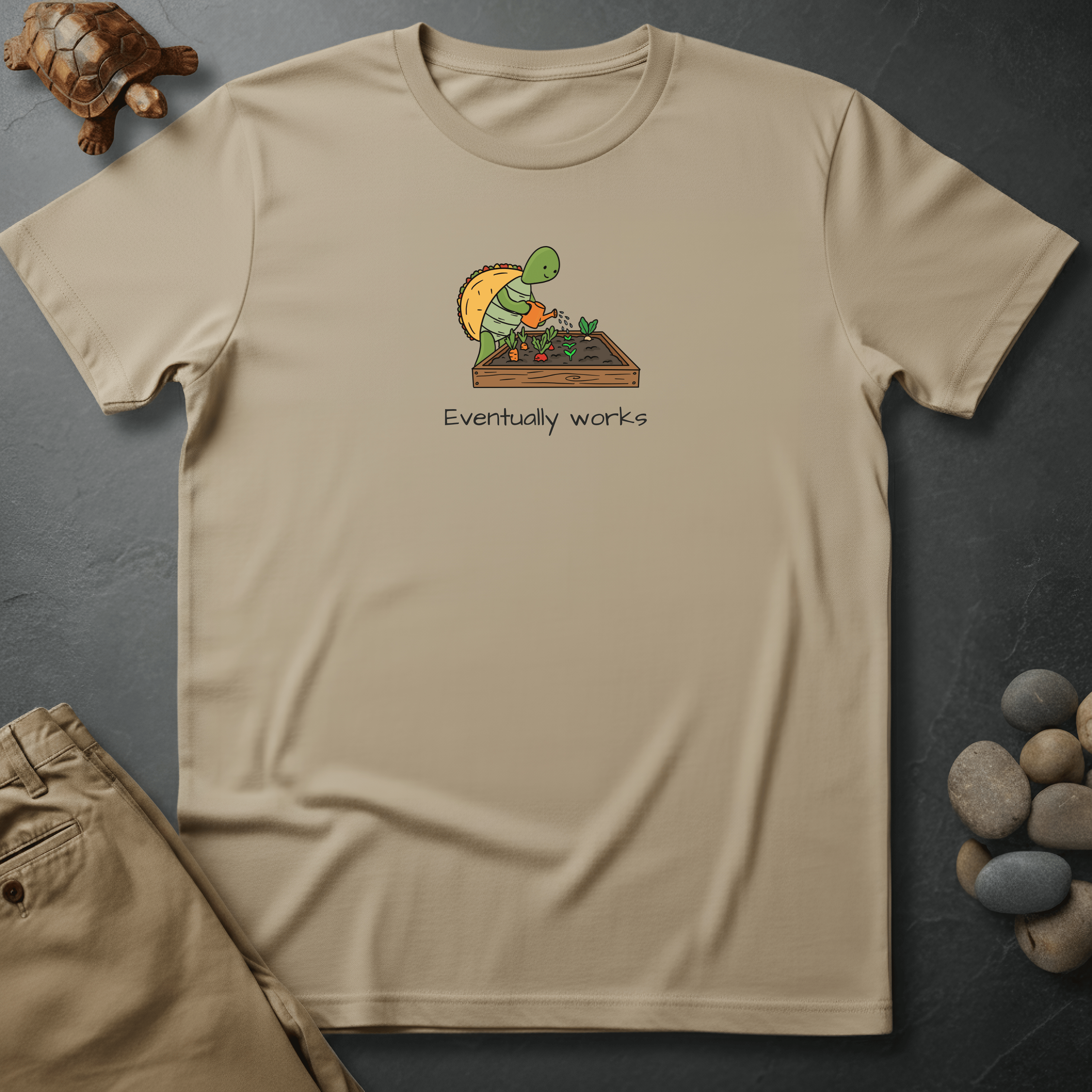 Printify T-Shirt Ivory / S Eventually works.