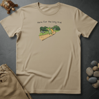 Printify T-Shirt Ivory / S Here for the long trail.