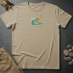 Printify T-Shirt Ivory / S Rise with the waves graphic