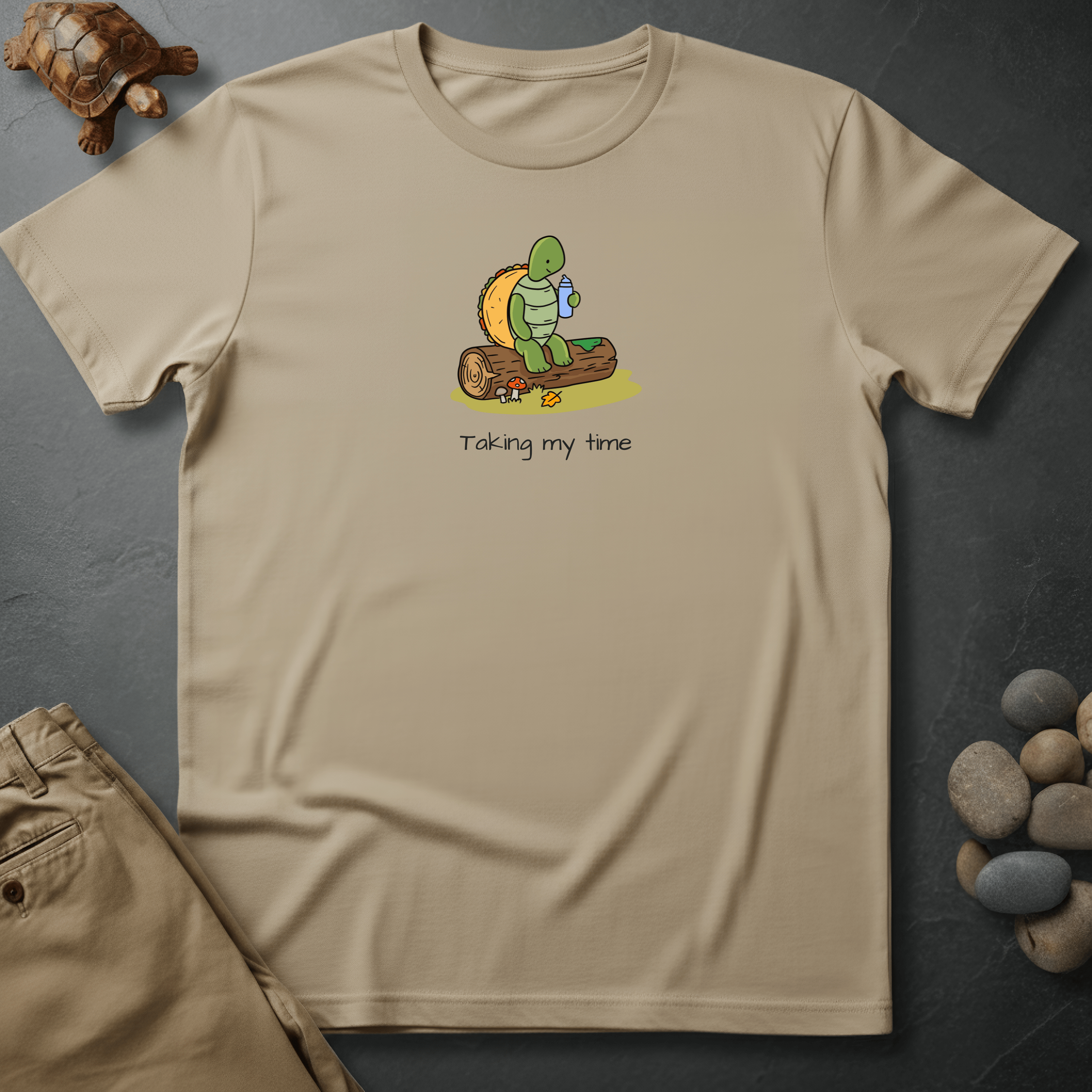 Printify T-Shirt Ivory / S Taking my time