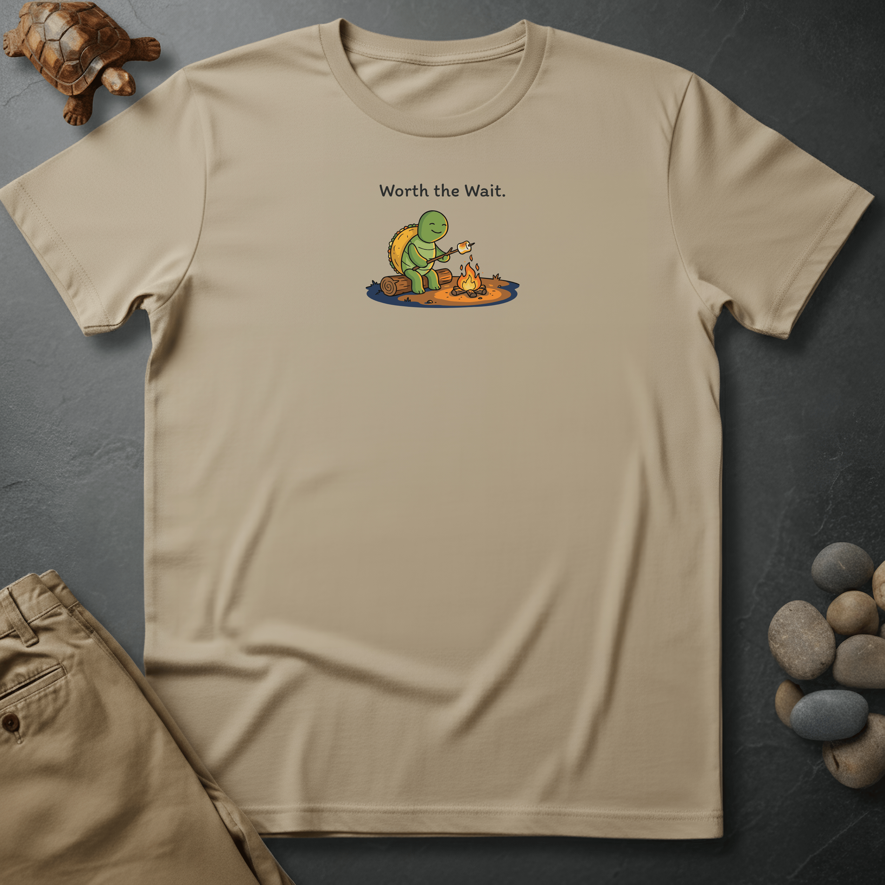 Printify T-Shirt Ivory / S Worth the Wait