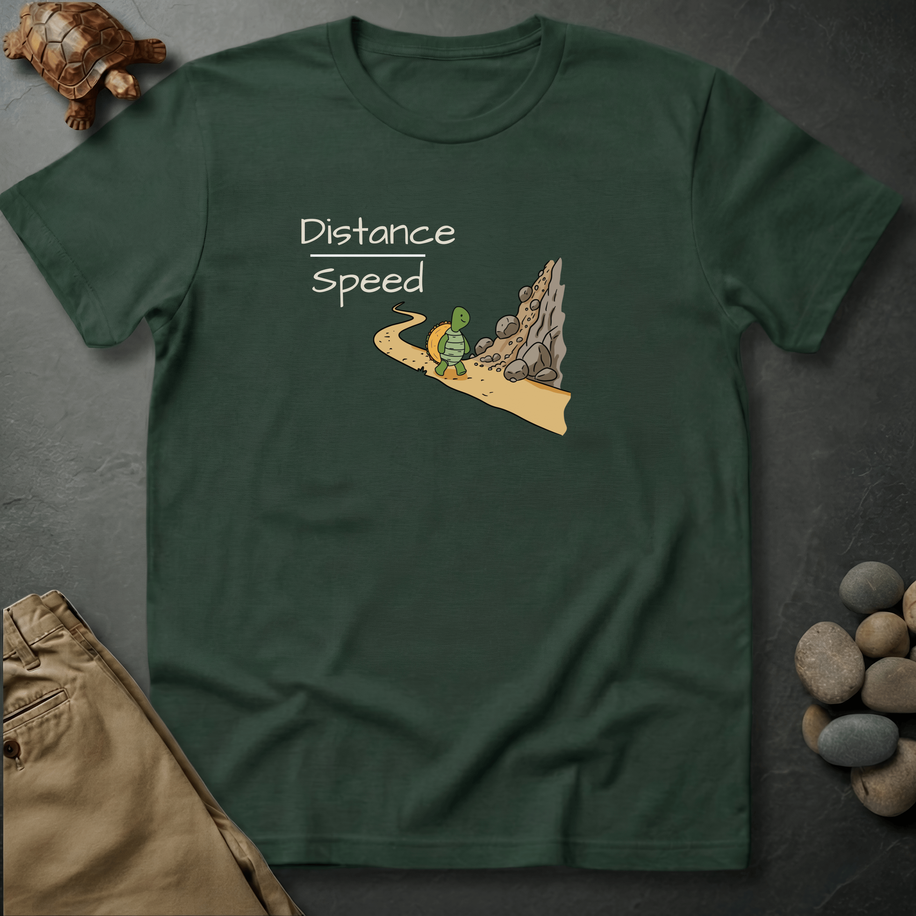 Printify T-Shirt Moss / S Distance Over Speed