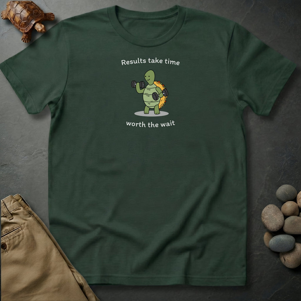 Printify T-Shirt Moss / S Results take time