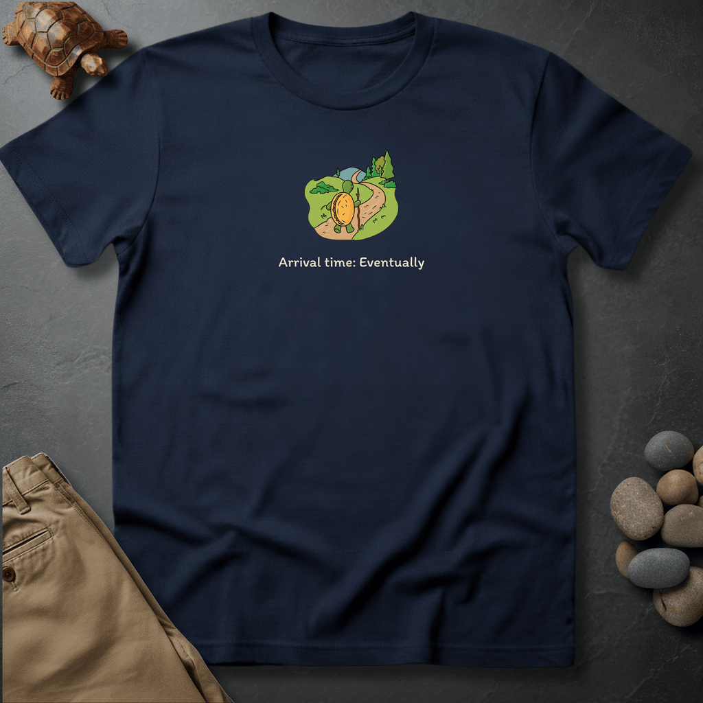 Printify T-Shirt Navy / S Arrival time: Eventually