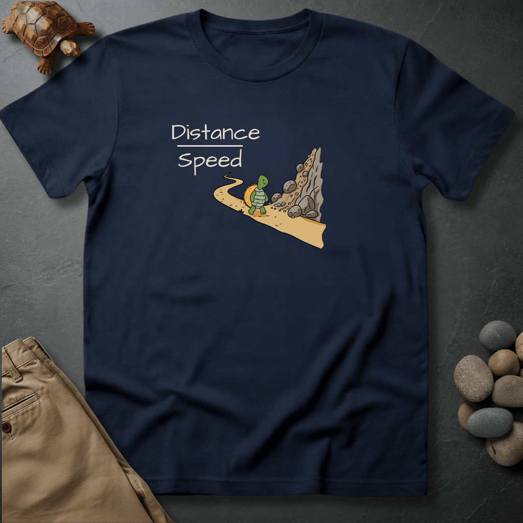 Printify T-Shirt Navy / S Distance Over Speed