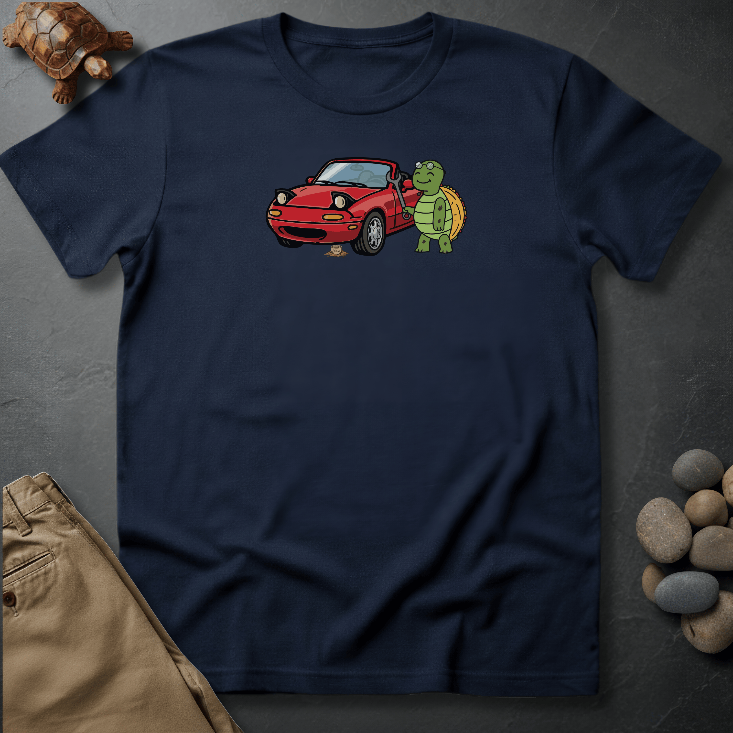 Printify T-Shirt Navy / S Just one more mod graphic