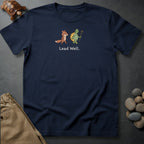 Printify T-Shirt Navy / S Lead Well.