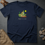 Printify T-Shirt Navy / S Never in a rush.