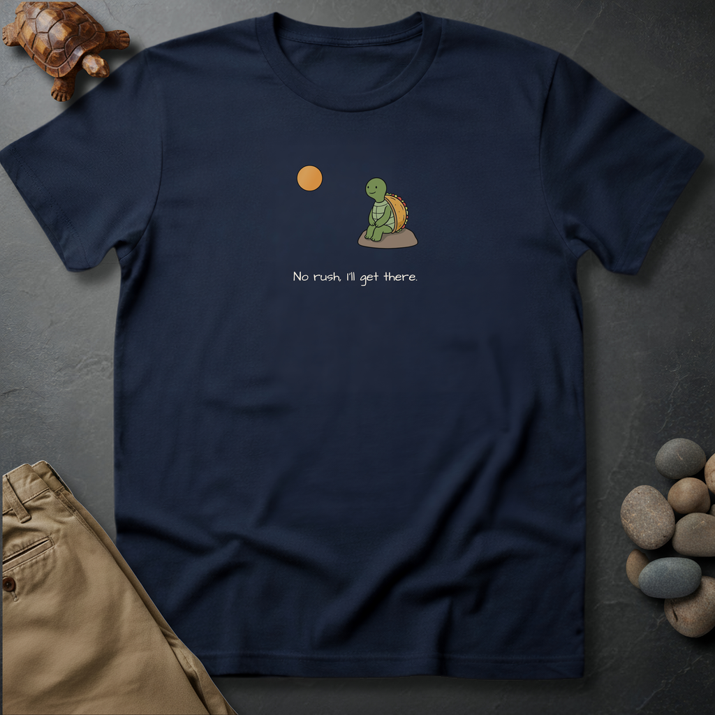 Printify T-Shirt Navy / S No Rush