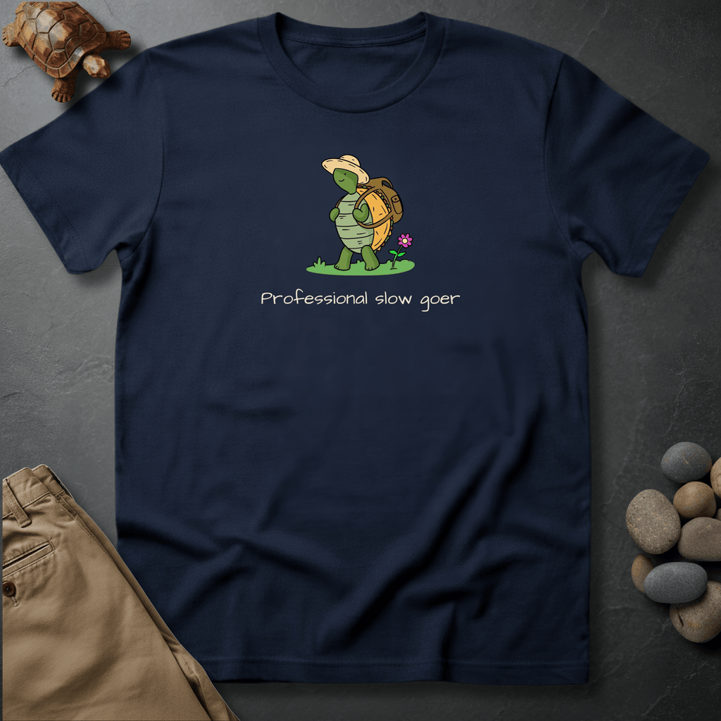Printify T-Shirt Navy / S Professional slow goer
