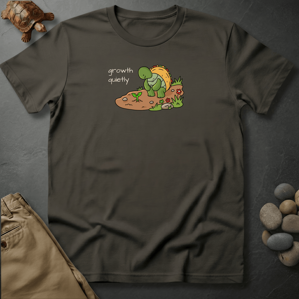 Printify T-Shirt Pepper / S Growth, quietly