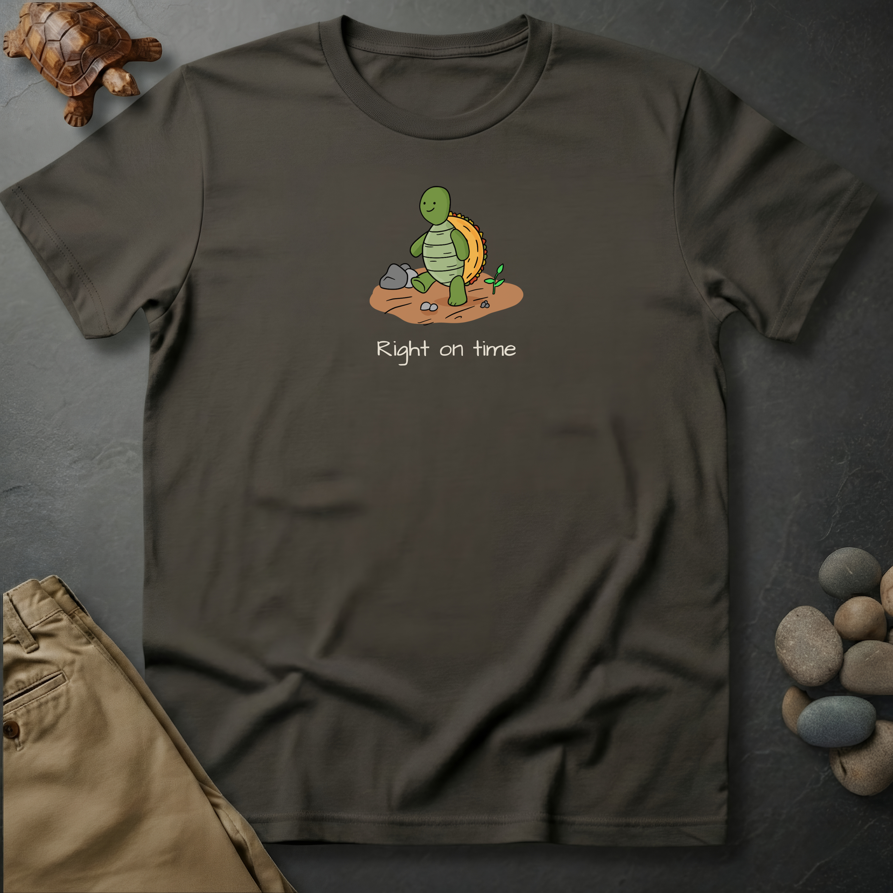 Printify T-Shirt Pepper / S Right on time.