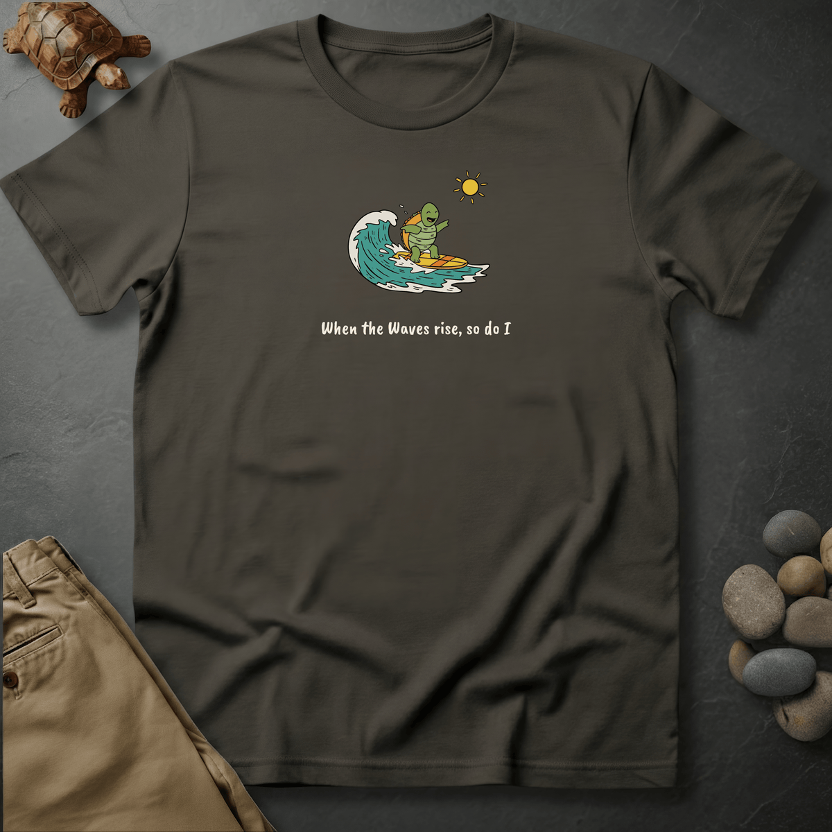 Printify T-Shirt Pepper / S Rise with the waves