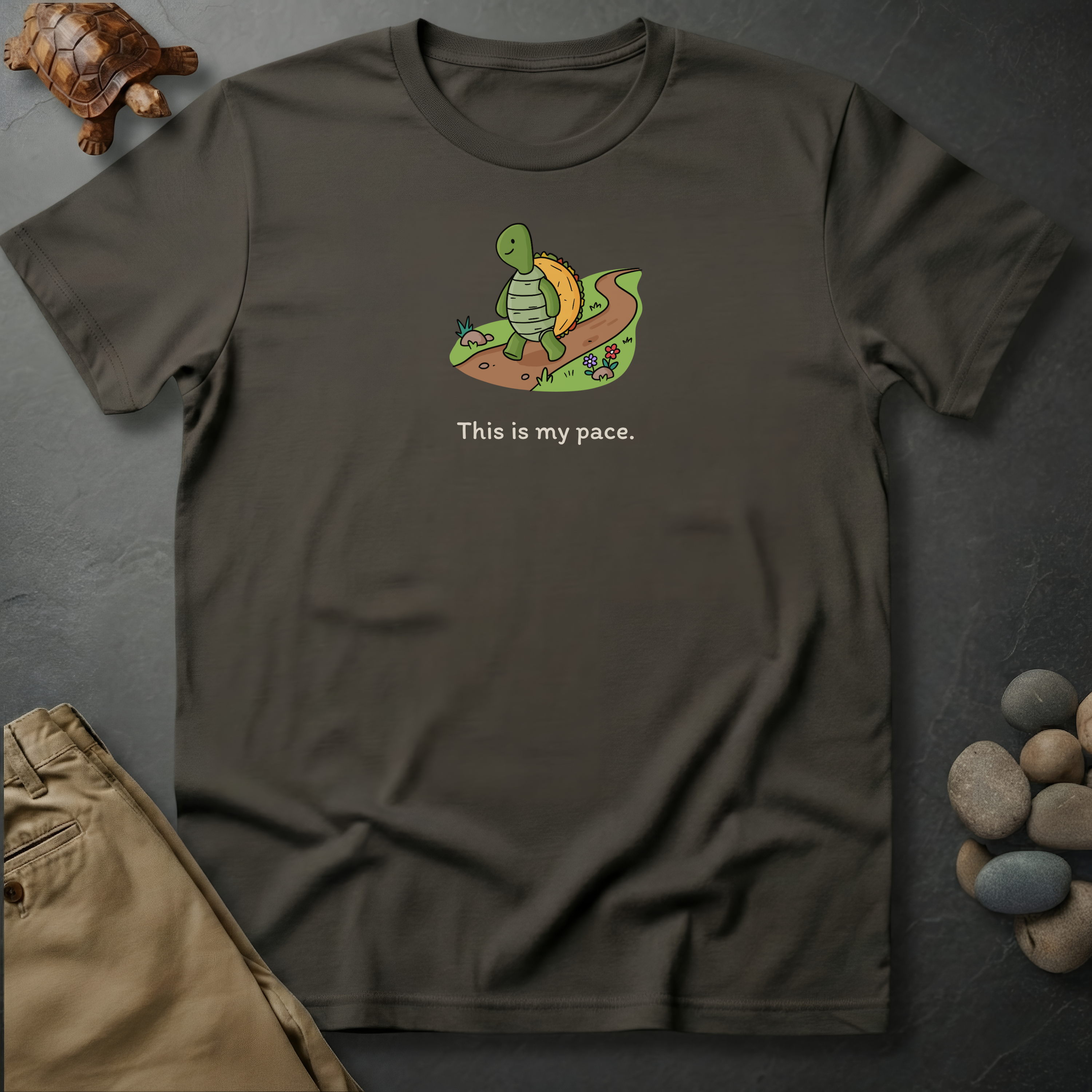 Printify T-Shirt Pepper / S This is my pace.