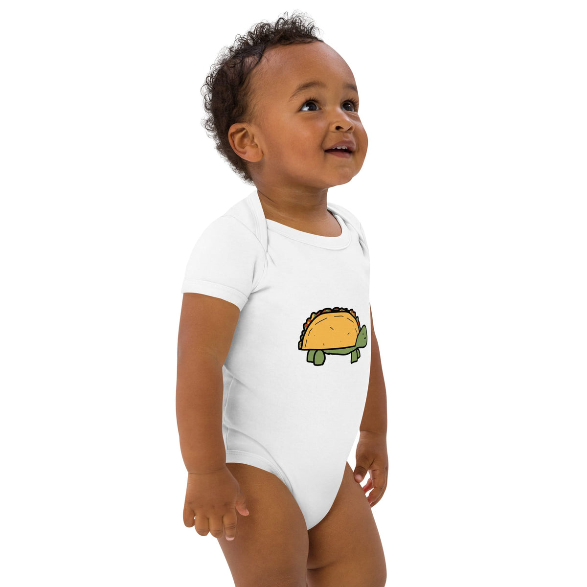 Taco the Turtle Organic cotton baby bodysuit